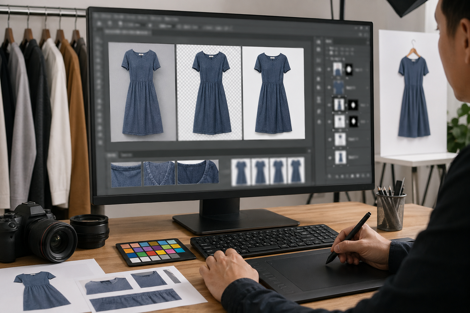 Photoshop 在如何用图叮AI快速验证 Photoshop 工作流场景下的工作示意