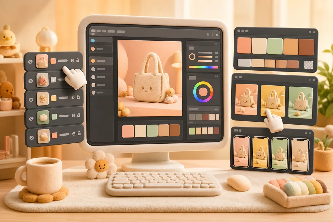 Photoshop配色推荐插件 操作步骤：用 PS AI Plugin 做一次配色推荐 实操截图