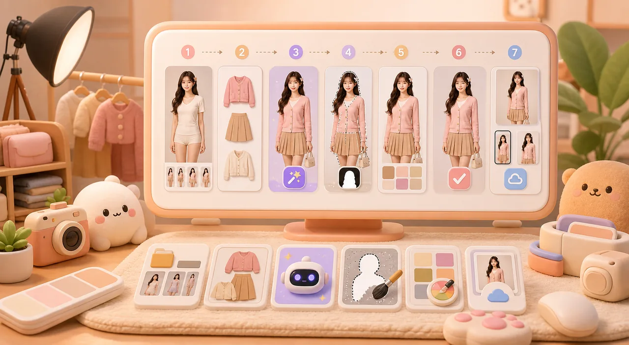 Photoshop AI 模特换装插件案例：从素材到可用图的判断方式 步骤演示，使用 Photoshop模特换装插件