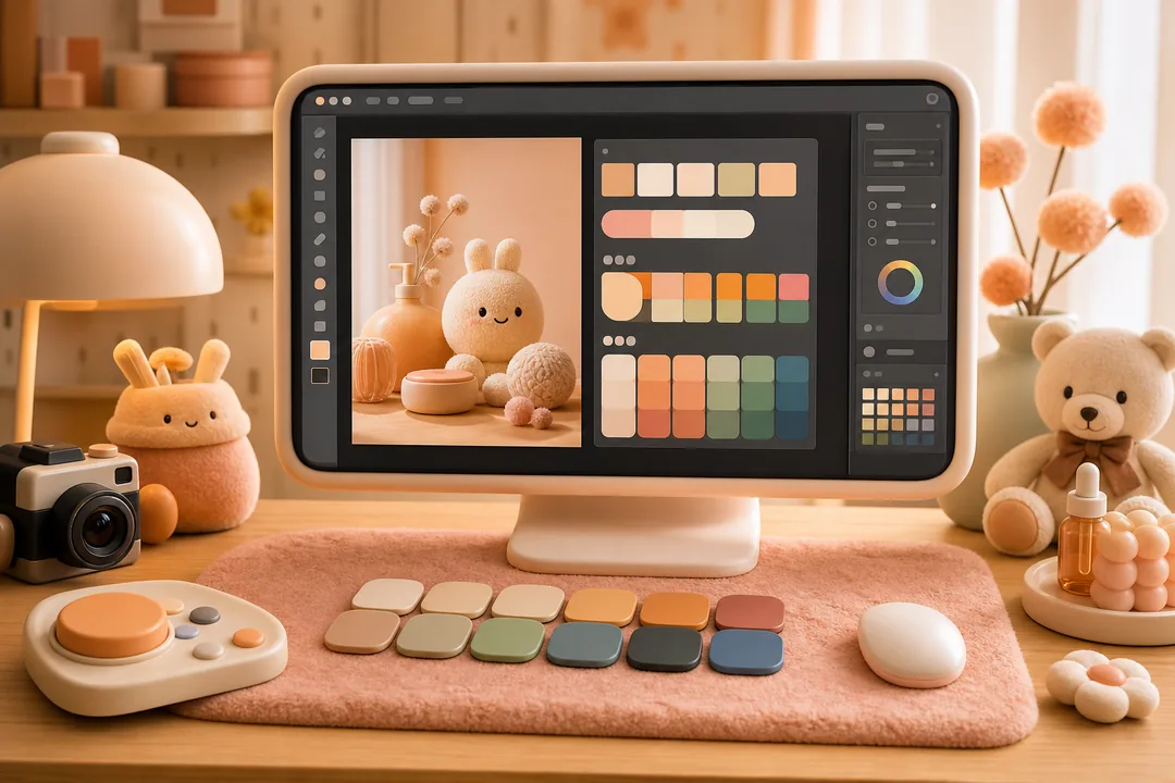 Photoshop配色推荐插件 操作步骤：用 PS AI Plugin 做一次配色推荐 实操截图