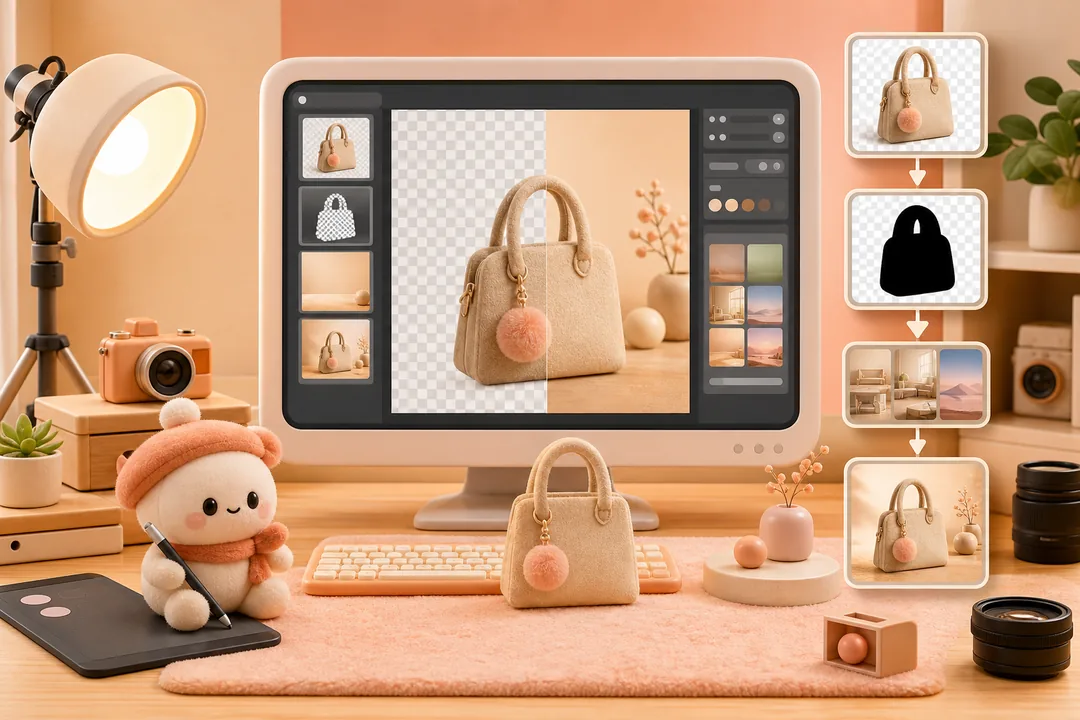 商品图换背景 配合 Photoshop 完成完整操作步骤：PS 商品图换背景教程