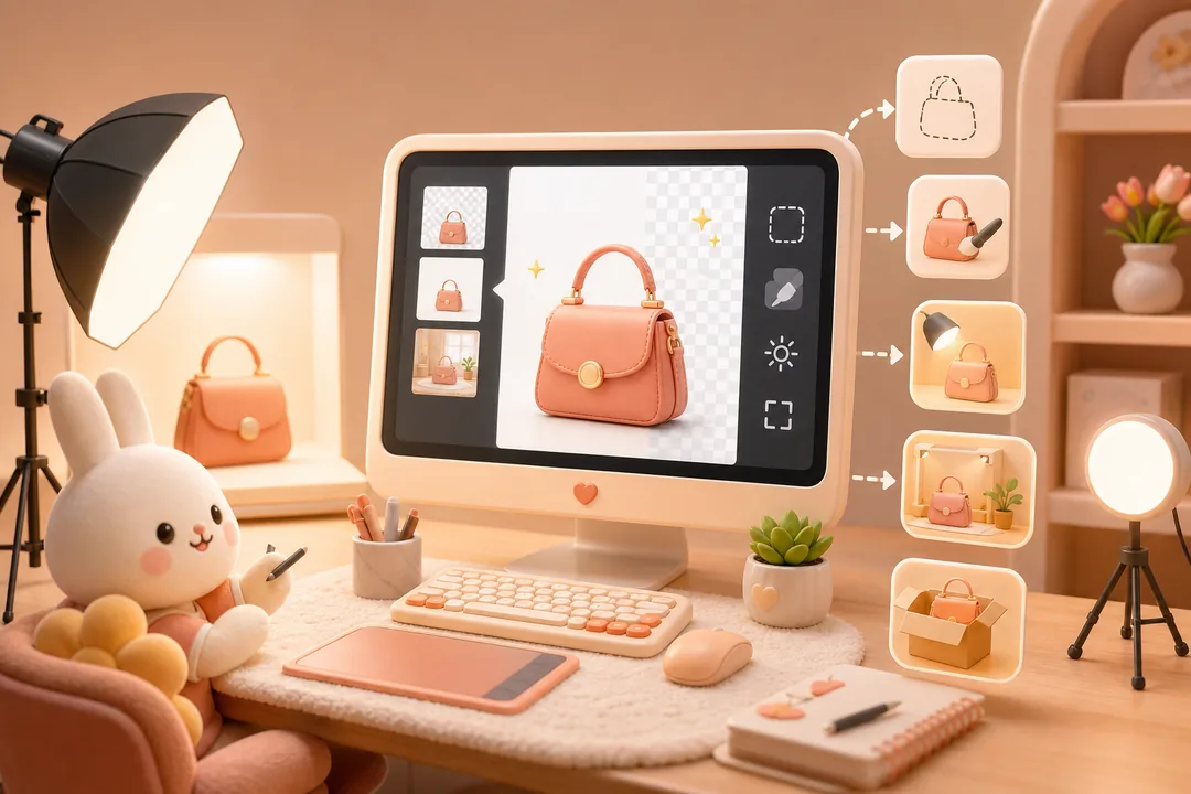 产品图美化插件 为什么要用 PS AI 产品图美化插件 实操截图