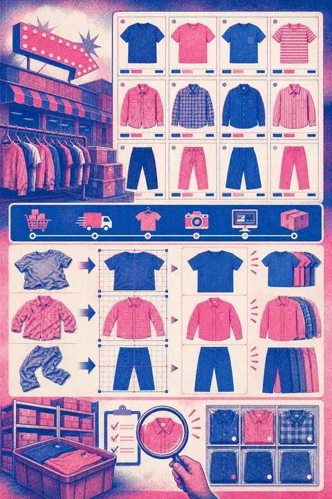服装平铺拉直工具 实战场景：为什么电商团队需要服装平铺拉直工具 实操截图