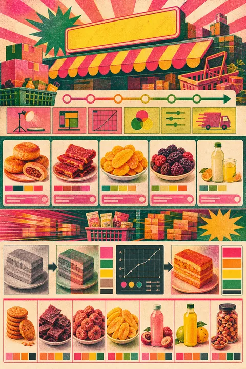 食品电商商品图 配合 Photoshop 完成食品电商商品图 AI 调色实测和传统流程区别