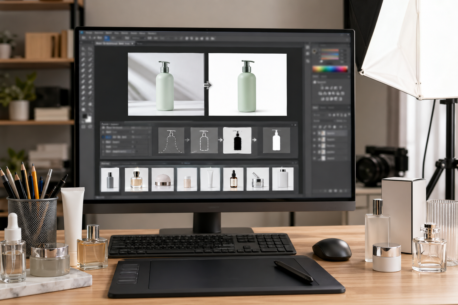 智能抠图工具 配合 Photoshop 完成智能抠图工具步骤：在 PS 内完成可复制工作流